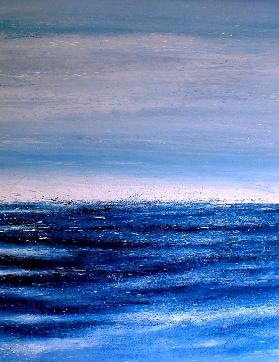 Blue Blazes   Acrylic on canvas 110cm x 90cm