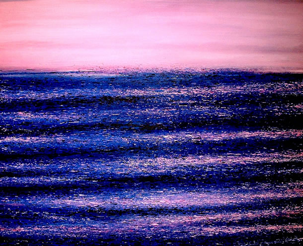 Pink Blitz  Acrylic on canvas 110cm x 90cm